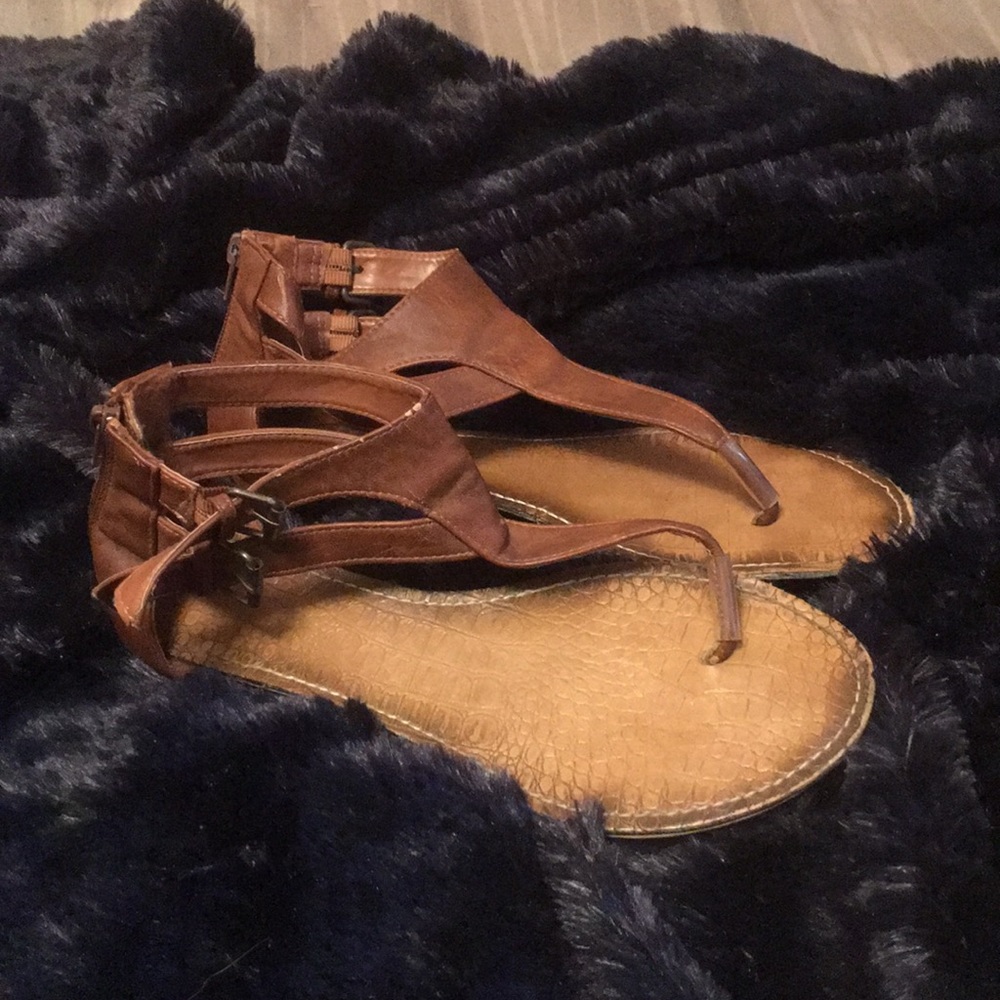 Brown sandals